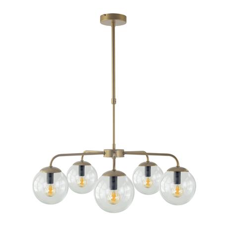 Lámpara de Techo Oro Cristal Transparente | Serie PATRICIA