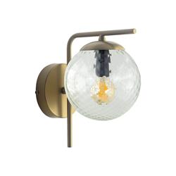 Aplique de Pared Oro y Bicos Transparente | Serie PATRICIA