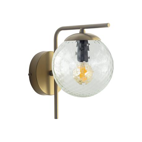 Aplique de Pared Oro y Bicos Transparente | Serie PATRICIA