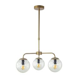 Lámpara de Techo Oro y Cristales Bicos | Serie PATRICIA