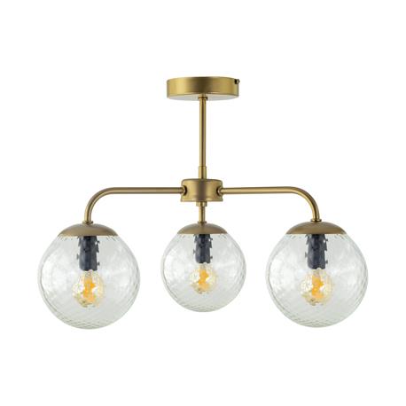 Lámpara de Techo Oro y Cristales Bicos | Serie SILVIA