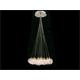 LAMPARAS CROMO 19 LUCES BOLA CRISTAL G4 C/MANDO