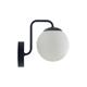 Aplique de Pared CINTIA Metal Negro C/T Blanco Mate 1 Luz