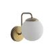 Aplique de Pared CINTIA Metal Oro C/T Blanco Mate 1 Luz