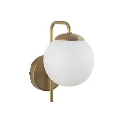 Aplique de Pared Oro y Cristal Blanco | Serie ELOISE