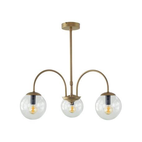 Lámpara de Techo Oro Cristales Transparentes | Serie ELOISE