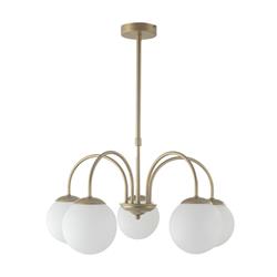 Lámpara de Techo Oro Tulipas Blancas | Serie ELOISE