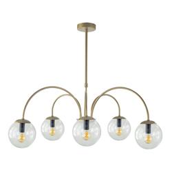 Lámpara de Techo Oro Vidrios Transparentes | Serie ELOISE