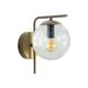 Aplique de Pared Oro Cristal Transparente | Serie PATRICIA