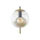 Aplique de Pared Oro Cristal Transparente | Serie PATRICIA