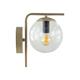 Aplique de Pared Oro Cristal Transparente | Serie PATRICIA