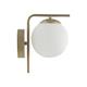 Aplique de Pared Oro y Cristal Blanco | Serie PATRICIA