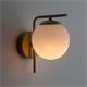 Aplique de Pared Oro y Cristal Blanco | Serie PATRICIA