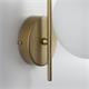 Aplique de Pared Oro y Cristal Blanco | Serie PATRICIA