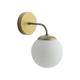 Aplique de Pared Oro y Cristal Blanco | Serie SILVIA
