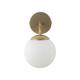 Aplique de Pared Oro y Cristal Blanco | Serie SILVIA