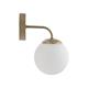 Aplique de Pared Oro y Cristal Blanco | Serie SILVIA
