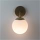 Aplique de Pared Oro y Cristal Blanco | Serie SILVIA
