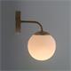 Aplique de Pared Oro y Cristal Blanco | Serie SILVIA