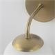 Aplique de Pared Oro y Cristal Blanco | Serie SILVIA