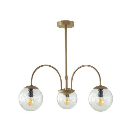 Lámpara de Techo Oro y Bicos Transparentes | Serie ELOISE