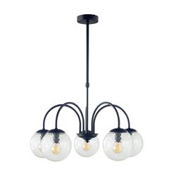 Lámpara de Techo Negra y Bicos Transparentes | Serie ELOISE