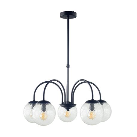 Lámpara de Techo Negra y Bicos Transparentes | Serie ELOISE