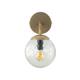 Aplique de Pared Oro y Cristal Bicos | Serie SILVIA