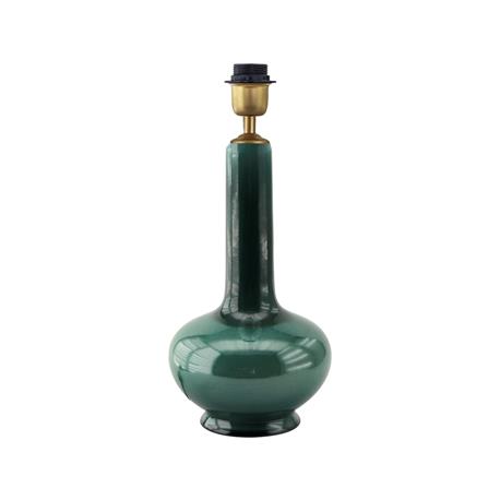 Armadura Lámpara de Mesa BELL Cerámica Verde Metal Oro
