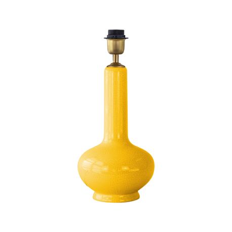 Armadura Lámpara de Mesa BELL Cerámica Amarilla Metal Oro