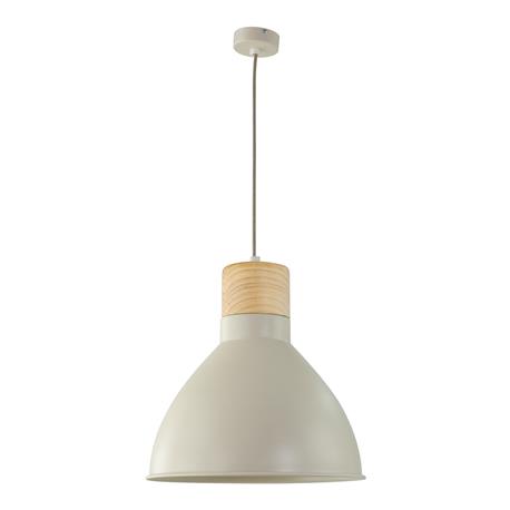 Lámpara de Techo Crema y Madera | Serie NAIMA