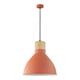 Lámpara de Techo Terracota y Madera | Serie NAIMA