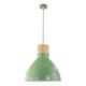 Lámpara de Techo Verde y Madera | Serie NAIMA