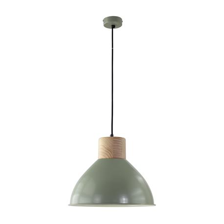 Lámpara de Techo Gris y Madera | Serie YILDA