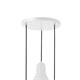 Lámpara Colgante de Metal Blanco y Oro | Serie DAKOTA