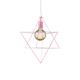 COLGANTE MUMBAI ROSA 1 LUZ E27