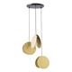 Lámpara de Techo de Metal Oro y Tres Luces | Serie GRETA