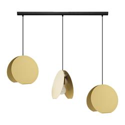 Lámpara de Techo de Metal Oro y Tres Luces | Serie GRETA
