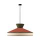 Lámpara de Techo Terracota/Verde con Vienés d60 | Serie ONA