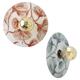 Aplique de Pared Blanco con Flores Cobrizas | Serie CLARISE