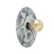 Aplique de Pared Blanco con Flores Grises | Serie CLARISE