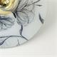 Aplique de Pared Blanco con Flores Grises | Serie CLARISE