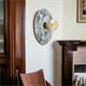 Aplique de Pared Blanco con Flores Grises | Serie CLARISE