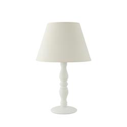 Lámpara de Mesa de Madera Blanca Alta | Serie AGNES