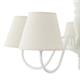 Lámpara de Techo de Madera Blanca Cinco Luces | Serie AGNES