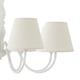 Lámpara de Techo de Madera Blanca Ocho Luces | Serie AGNES