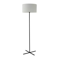 Pie de Salón de Metal Negro con Pantalla Blanca | Serie CALI