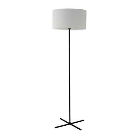 Pie de Salón de Metal Negro con Pantalla Blanca | Serie CALI