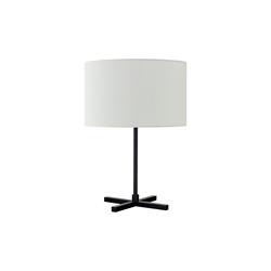 Lámpara de Mesa Negra con Pantalla Blanca | Serie CALI