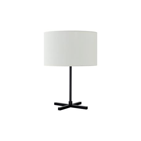 Lámpara de Mesa Negra con Pantalla Blanca | Serie CALI